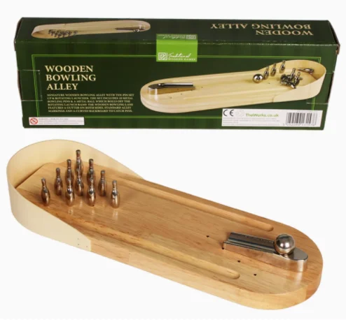 [مضحك] لعبة لوحية تفاعلية للعائلة بين الوالدين والطفل، لعبة كرة بولينج خشبية صغيرة وحلوى، لعبة تخفيف التوتر، هدية رياضية