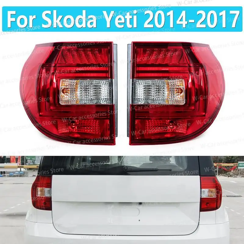 

For Skoda Yeti 2014 2015 2016 2017 Car Led Rear Bumper Light Brake Lights Turn Signals Tail Lamp Assembly 5LD945095A 5LD945096A