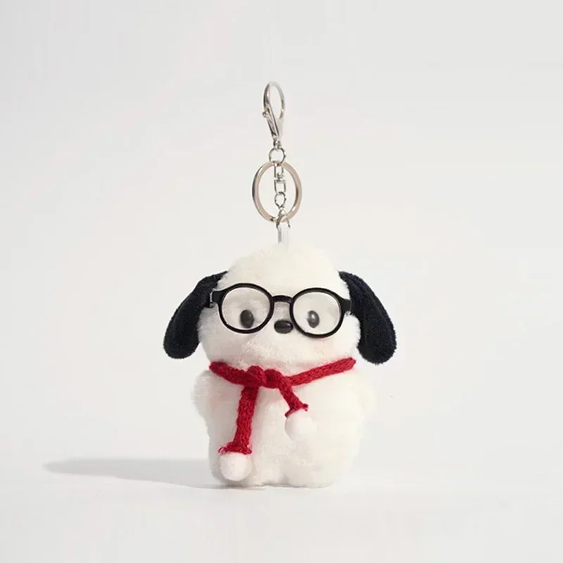 Sanrio Peripherie Cartoon Plüschtiere Puppe Schlüssel bund Kawaii Pochacco Anime Anhänger Schlüssel ring niedlichen Kinder Spielzeug Mädchen
