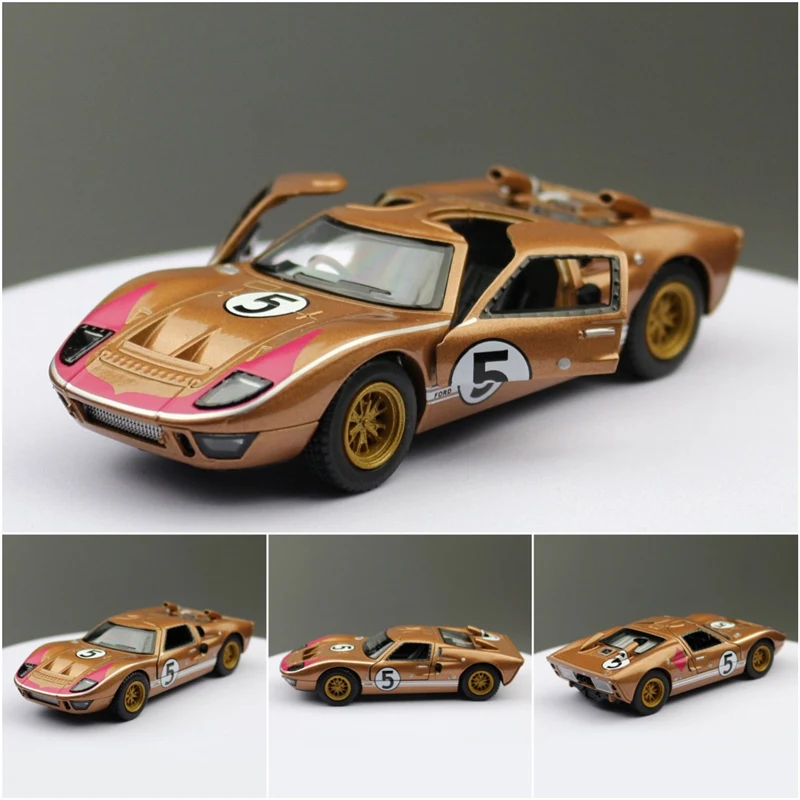 

1:32 1966 Ford GT40 модель спортивного автомобиля из сплава литая металлическая дорожка фотомодель коллекция моделирования детская игрушка подарок