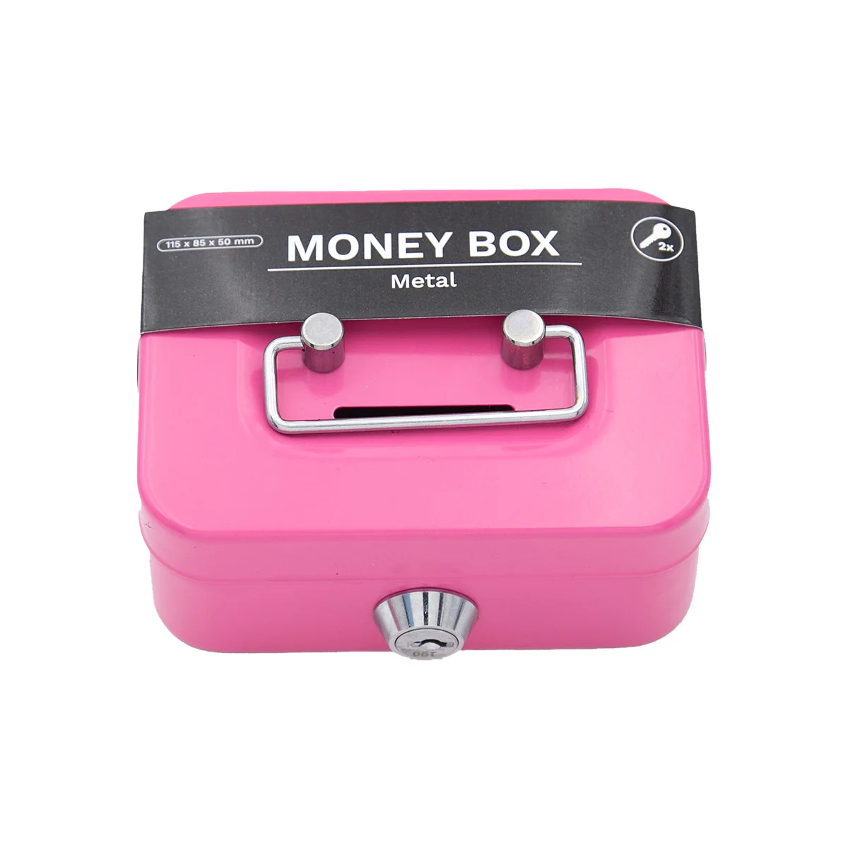 Mini caja de Metal para efectivo, caja de seguridad para cambio de dinero, moneda portátil para niños con cerradura, almacenamiento, tanque de dinero, regalo para niños