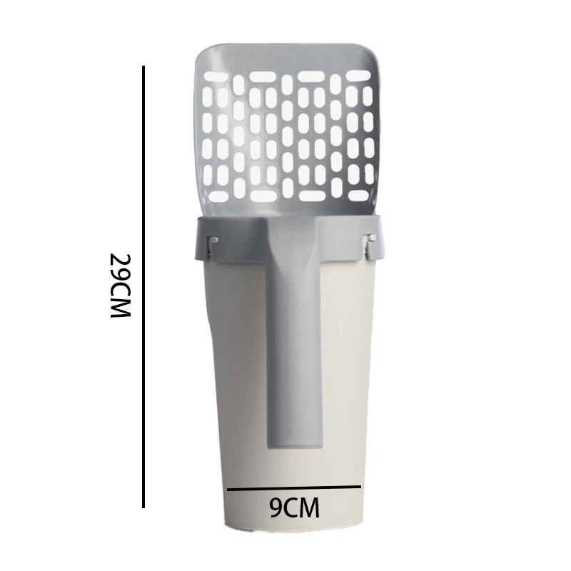 القط القمامة مجرفة مغرفة الحيوانات الأليفة تصفية نظيفة المرحاض المنتقى القمامة صندوق نفايات القط مغرفة أو رمل صينية نفايات القط مجرفة أنبوب