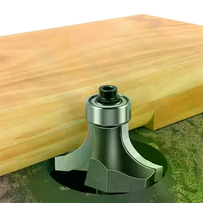 1pc 6mm 12mm Shank Fillet Cutter Chamfering Router Bit Tungsten Alloy Fillet Router Bit Trimming Machine Router Bit