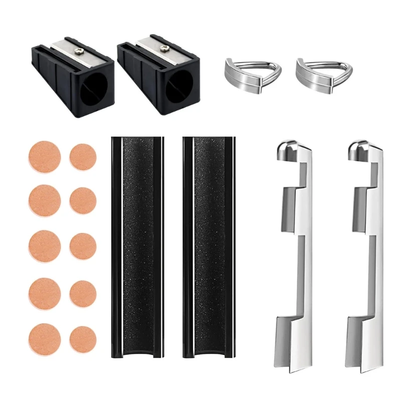 

Replacement Kits Include 2 Steel Cue Tip Clamp 2 Cue Tip Shaper 10 Pool Cue Tips