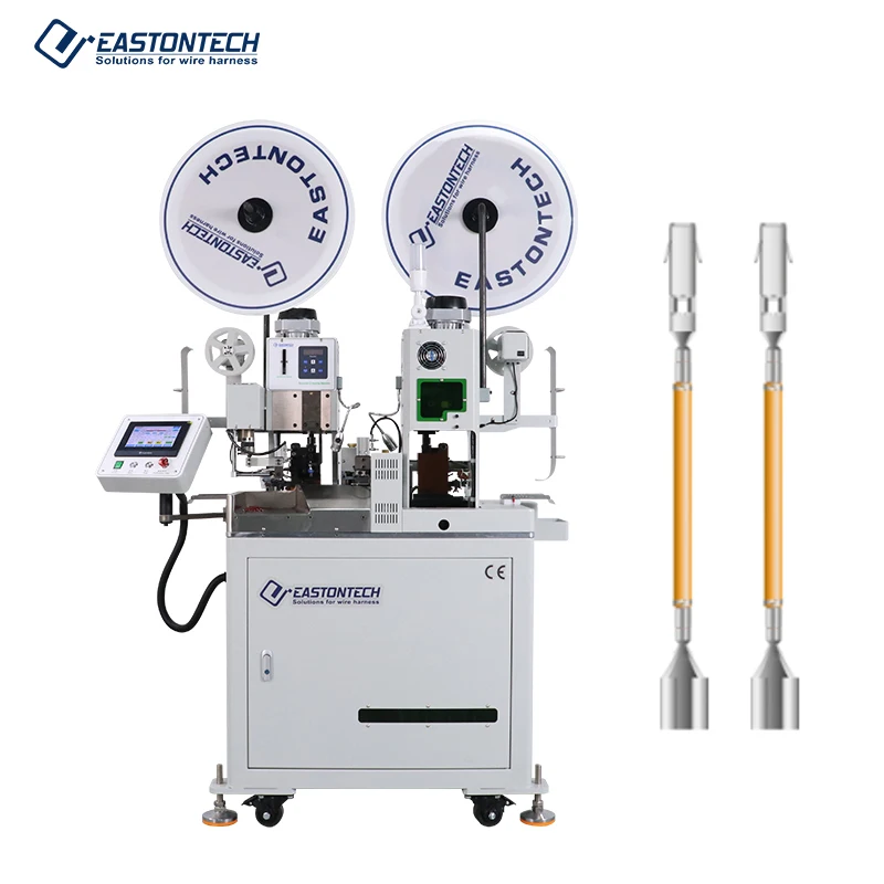 Fully Automatic Double Head EW-8850 Wire Stripping-Cutting-Crimping Machine Strip 0-10mm AWG12-AWG28