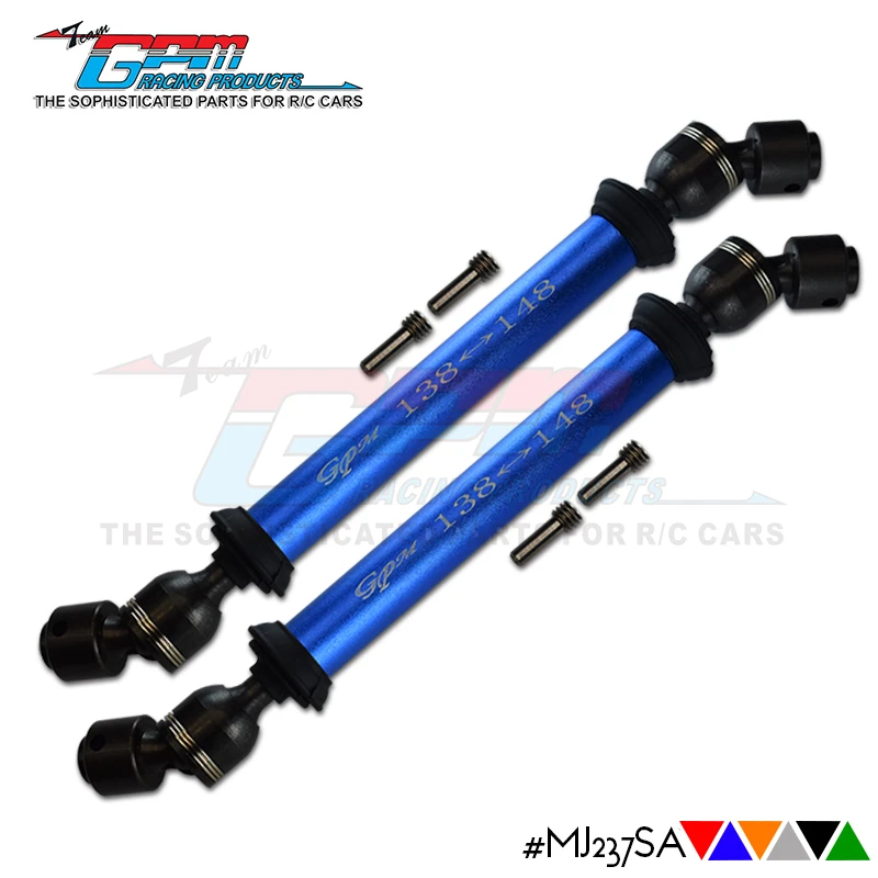 GPM STEEL FRONT&REAR CENTER SHAFT WITH ALUMINIUM BODY (138MM-148MM) FOR SMT10 GRAVE DIGGER AX90055