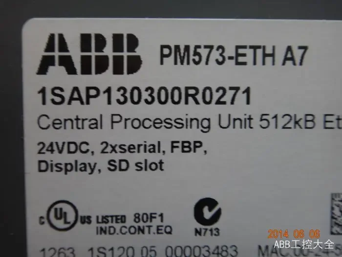 

2025 PM573-ETH ABB AC500 CPU