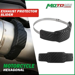 Hexagonal Exhaust Protector Slider Protector Cover 100MM-140MM Universal Motorcycle Accessories