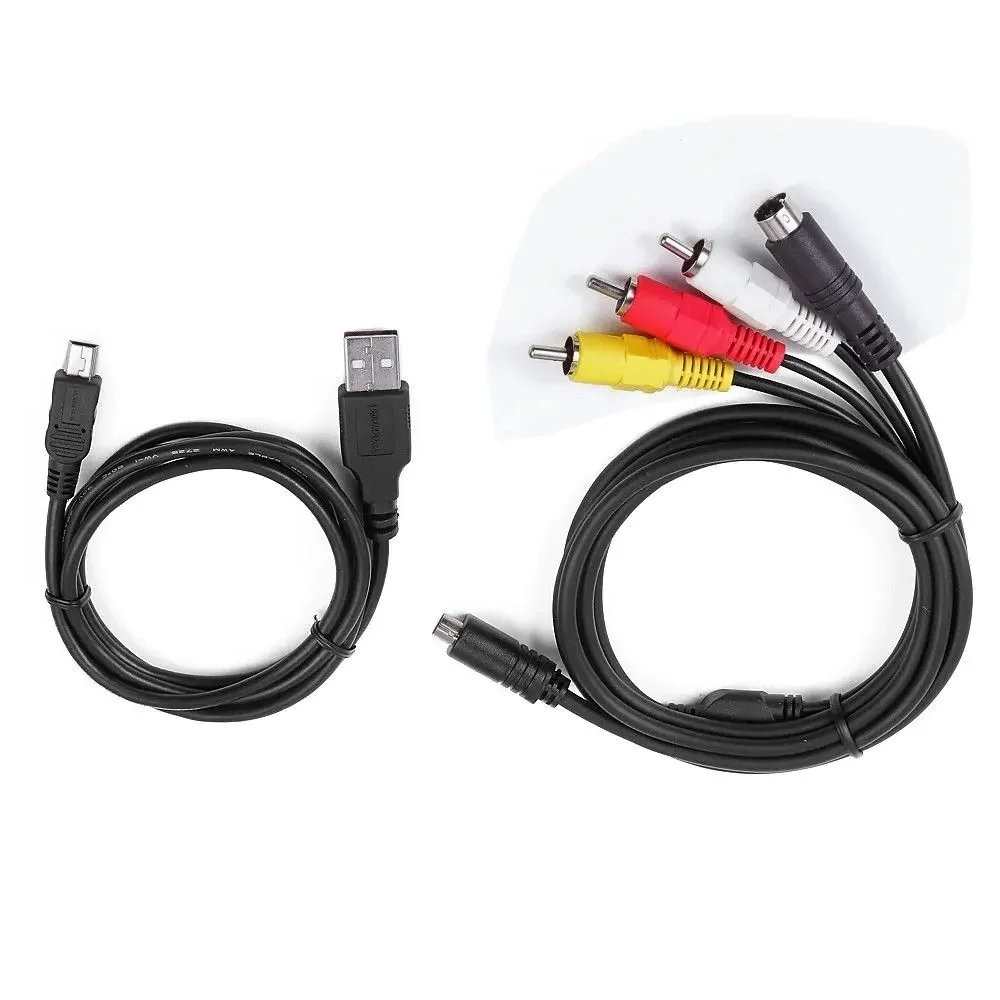 AV A/V wideo telewizyjne + synchronizacja danych USB kabel do SONY DCR-SR37/e DCR-SR46/e DCR-SR47/e