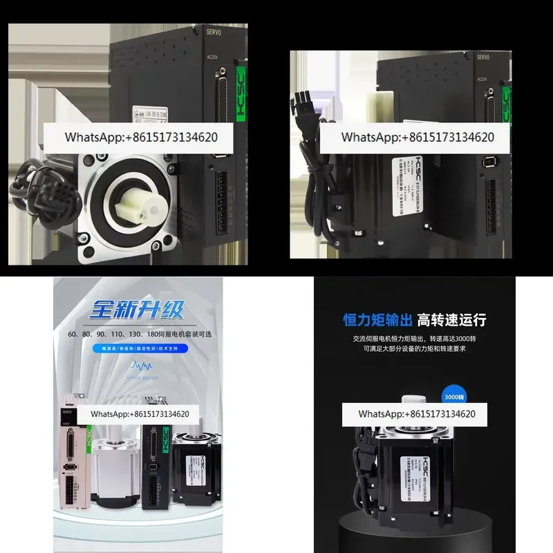 Enhance your automation projects with this high performance AC servo motor and driver set. Available in 400W and 750W power