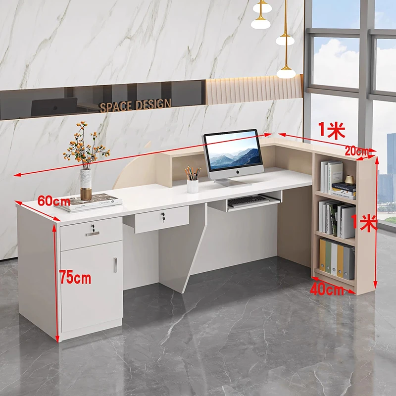 Customized Checkout Counter Counter Reception Drawers Reception Desk Standing Desk Escritorios De Computadora Office Furniture