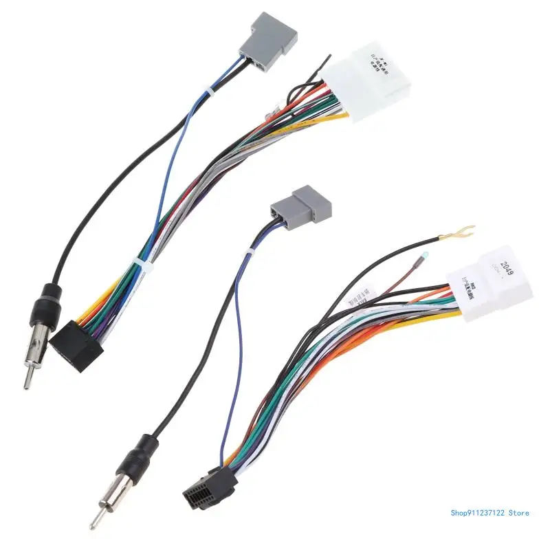 Unit Wiring Harness Adapter 16pin Car Stereo Radio Power Connector 2049 for 16pin OEM Car Radio Anti-interference