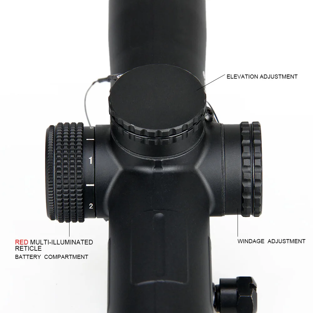 Imagem -03 - Tático 16x24 Rifle Scope Primeiro Plano Focal Reticle Liga de Alumínio Ampliação Riflescope à Prova Impermeável Água para a Caça Hs10340