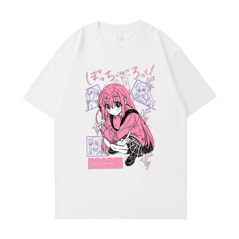 Lonely Rock Ichiri Goto T-shirt short-sleeved two-dimensional cartoon animation peripheral Porchi-chan couple loose casual top