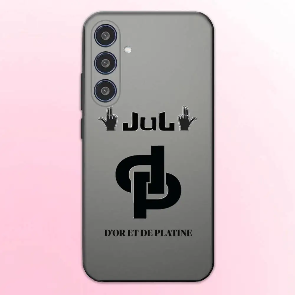 حافظة هاتف JuL C'est Pas Des Lol لهاتف سامسونج جالاكسي A73، A72، A71، A70، A53، A52، A51، أخرى غلاف أسود ناعم