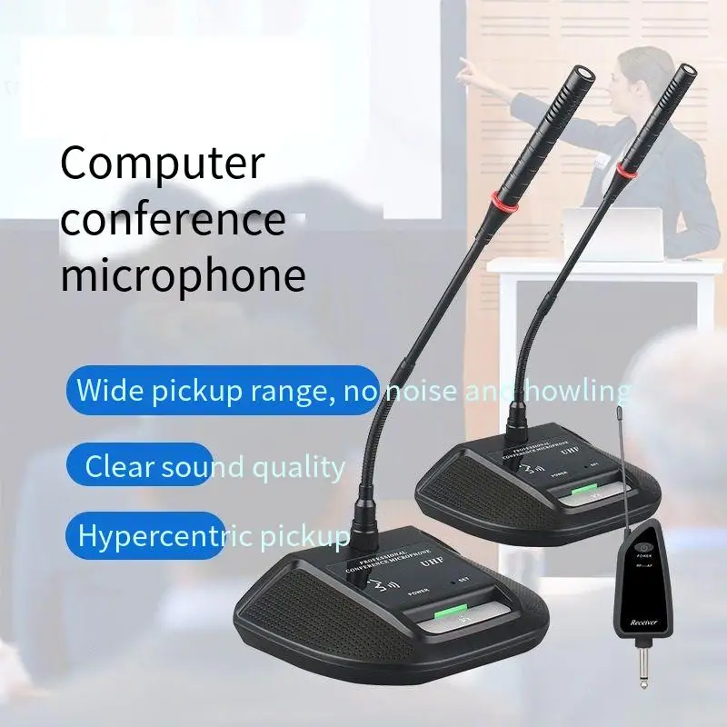 ميكروفون مؤتمرات لاسلكي للتدريس والفصول الدراسية والتدريب والبث والكلام - سطح مكتب سعوي متعدد الاتجاهات #1