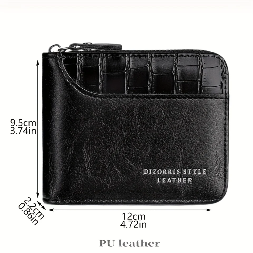Fashionable Multi-Functional Men's Wallet New Model with Zipper Design Multiple Card Slots for Organization Ideal Gift for Special Occasions