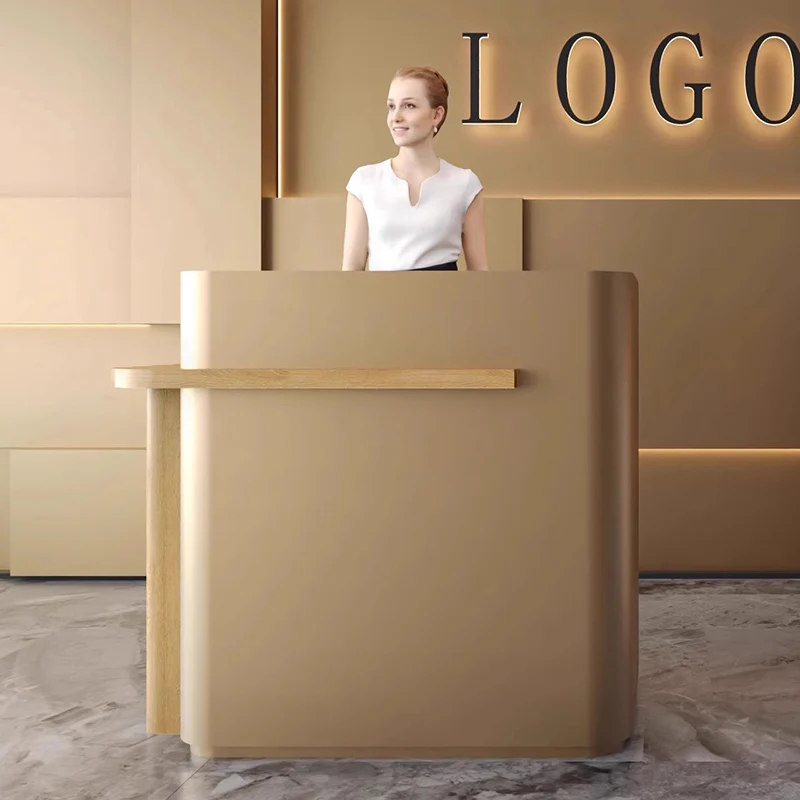 

Italian Aesthetic Reception Desk Counter Decorations Hotel Beauty Modern Reception Desk Counter Hair Salon Commercial Furniture