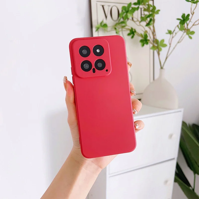 

Матовый мягкий чехол из ТПУ для Xiaomi 14T Pro 15 13 12 12S Ultra, жидкий силиконовый защитный противоударный чехол для телефона