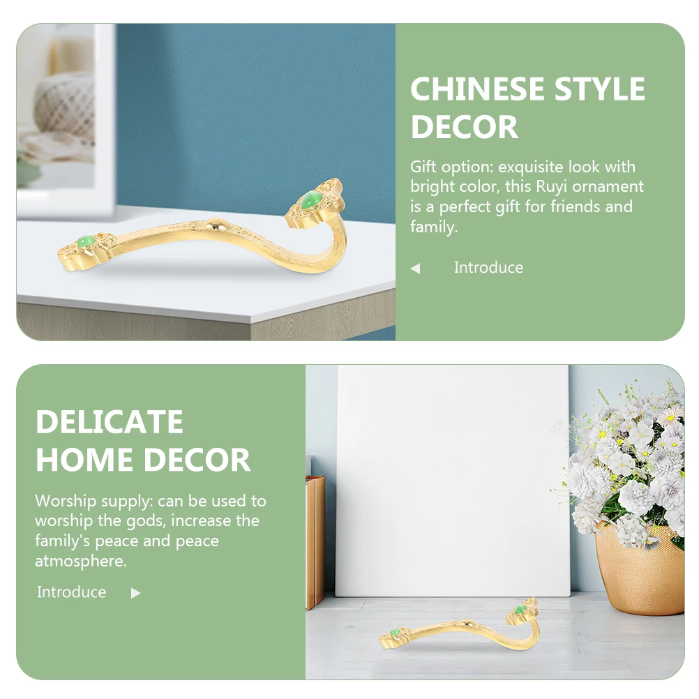 6 Pcs Ruyi Ornaments Popular Decoration Metal Home Lucky Creative Alloy Living Room Accessories