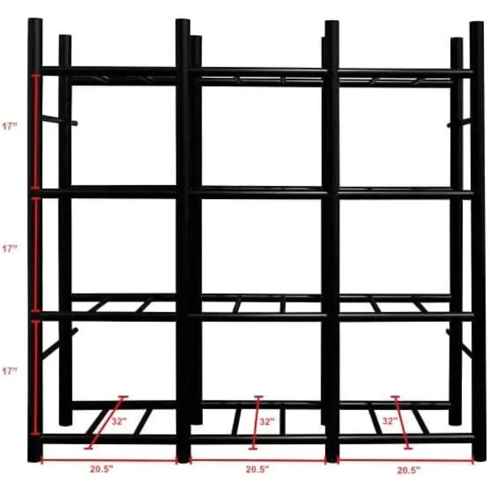 DFAE2MBW0431-HD Heavy Duty 12 Tote Rack