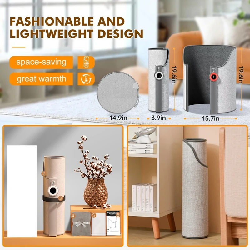 

Portable Heater Space Heater Under Desk, Portable Heater for Office Home,170W Electric Personal Heater,with