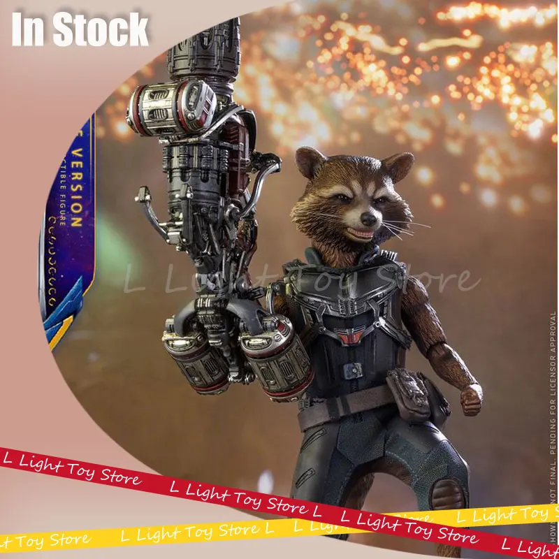 

Original Hot Toys 1/6 Rocket Action Figure Ml Rocket Raccoon Figurine Luxury Version Ht Mms411 Statue Collection Models Toy Gift