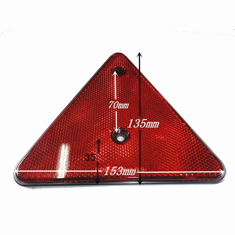 New High Bright Traffic Triangle Reflector with Plastic Frame for Car Truck Trailer
