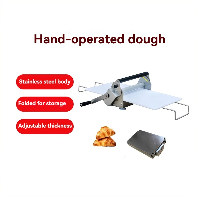 

Настольная ручная машина для раскатки слоеного теста, для приготовления хрустящих рожков и основ для французских яичных тарталеток
