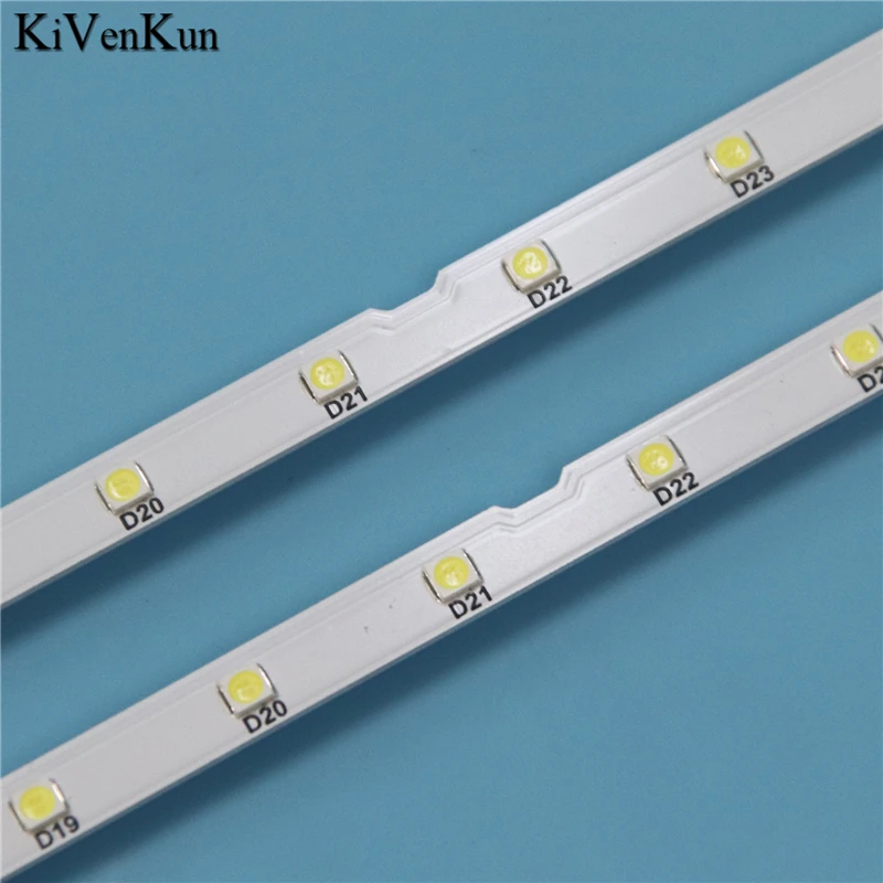 2 個 LED バックライトストリップサムスン UA43NU7100J UA43NU7100K UA43NU7100R UA43NU7100S UA43NU7100W UA43NU7300G バー V8N1-430SM0-R0