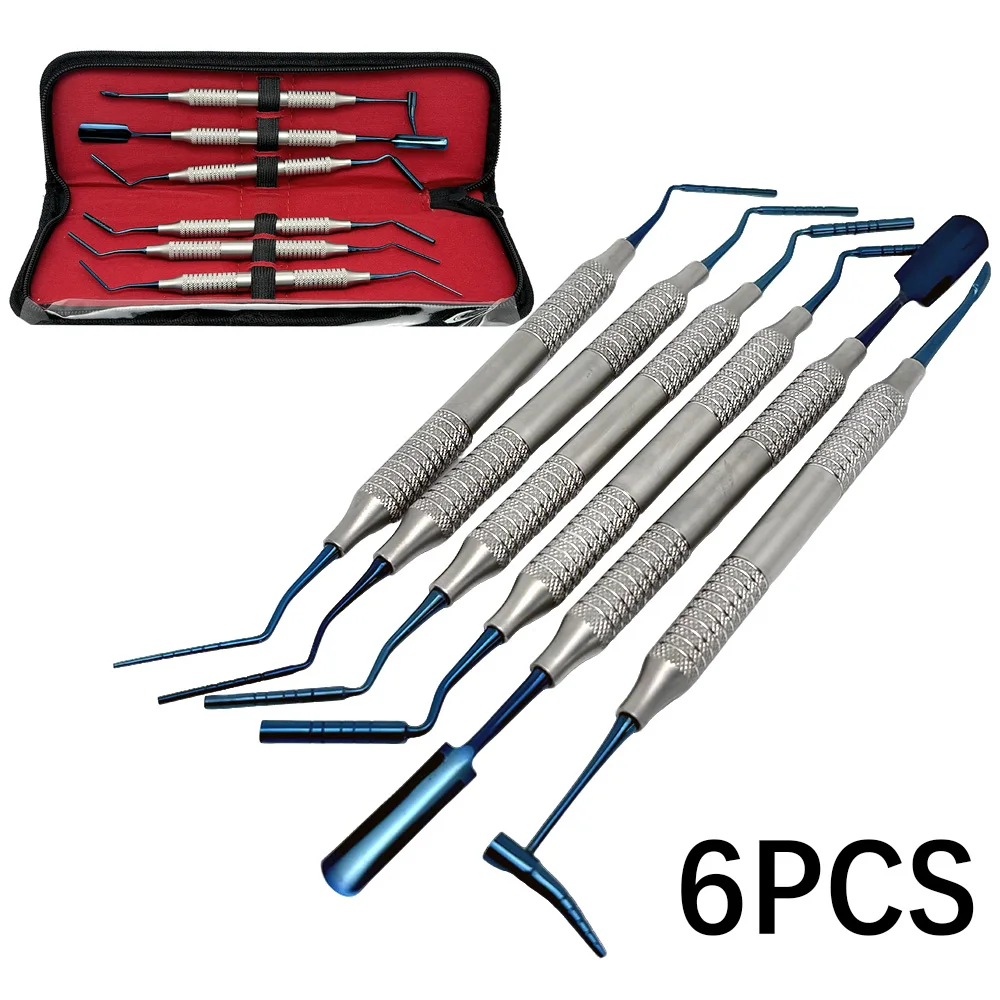 6PCS Professional Dental Bone Powder Filler Kit with Spatula, for Implant Surgery, Bone Grafting and Regenerative Restoration