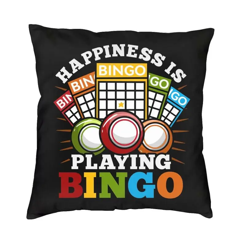 Bingo Balls Paper Game Modern Throw Pillow Covers Home Decor Chair Cushion
