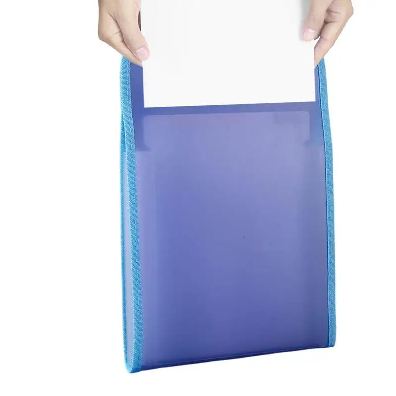 File Folder Multi-pages 13 Pockets Large Capacity Vertical Expandable Bag Paper Document Accordion File Organizer