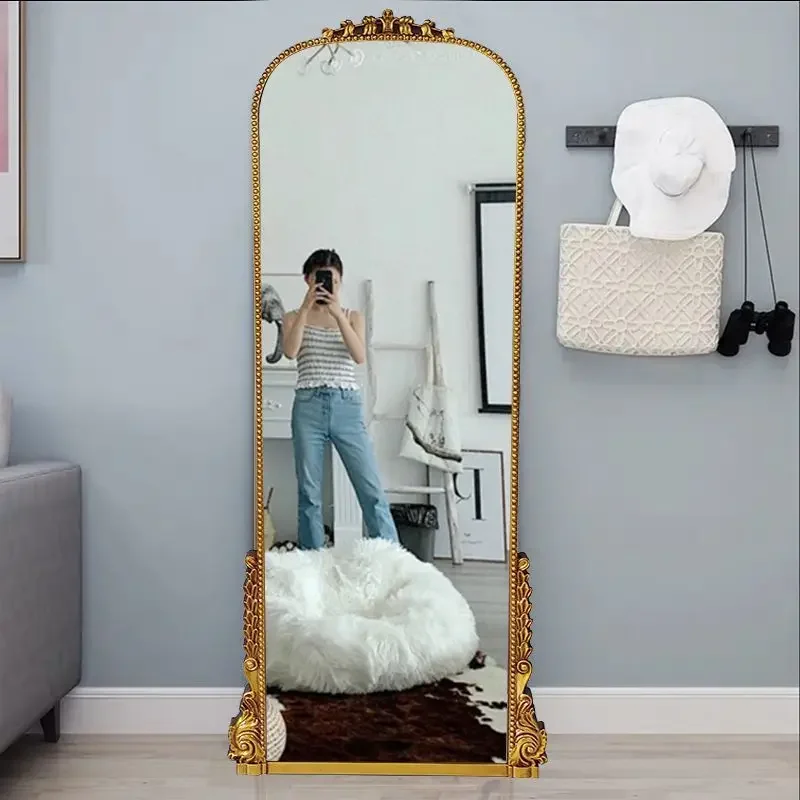 French bathroom  oval wall hanging home bathroom smart makeup  Internet celebrity bedroom dressing  wall hangi