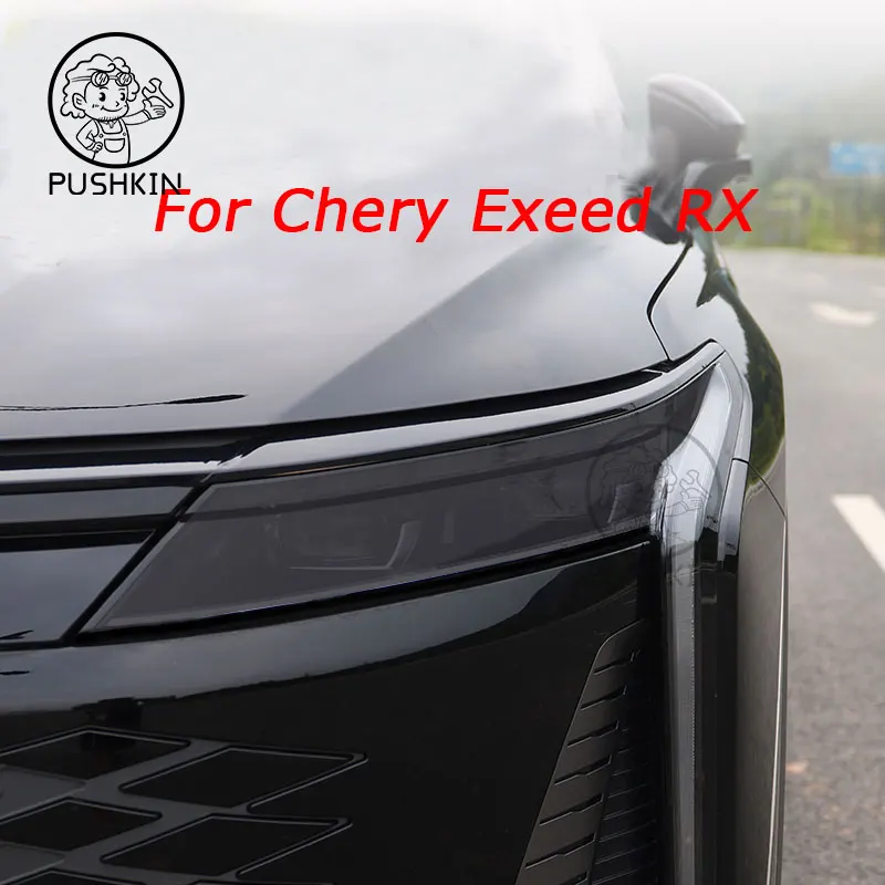 

Headlamp Car Styling Sticker For Chery Exeed RX 2023 2024 Headlamps TPU Smoke Black Headlights Protector Film Accessories