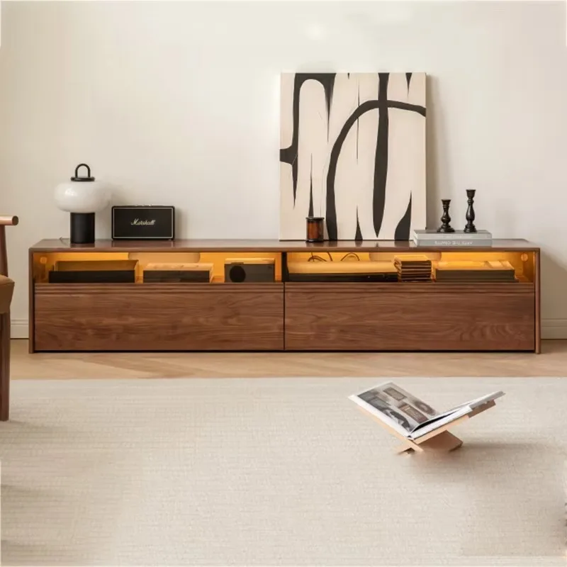 

Unique Shelf Simple Tv Cabinet Modern Brown Design Designer Display Tv Cabinet Living Room wooden Fernsehschrank Furniture Home