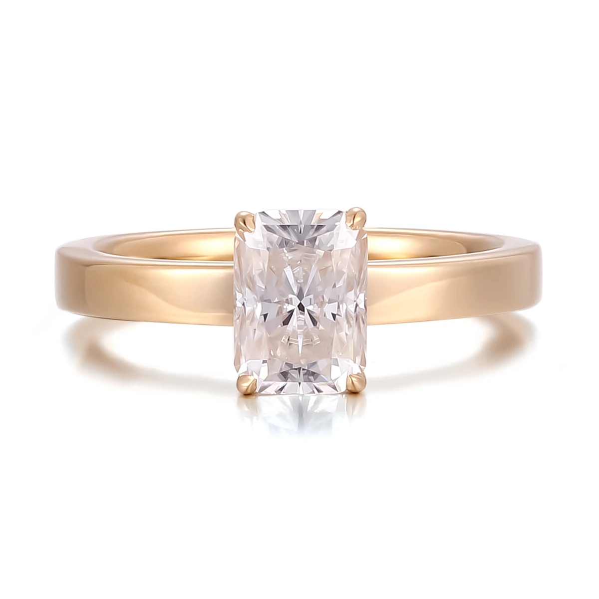 

Прованс 18K сияющая огранка обручальное кольцо с муассанитом пасьянс 5*7 мм обручальное кольцо свадебное кольцо подарок на день Святого Валентина на годовщину