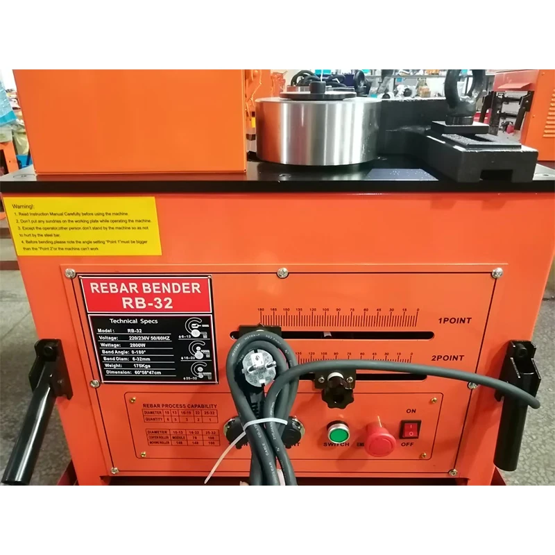 رائجة البيع الهيدروليكية المحمولة 6-32 مللي متر حديد التسليح بندر و القاطع رائجة البيع RB-25 آلة ثني القضبان الصلب #4