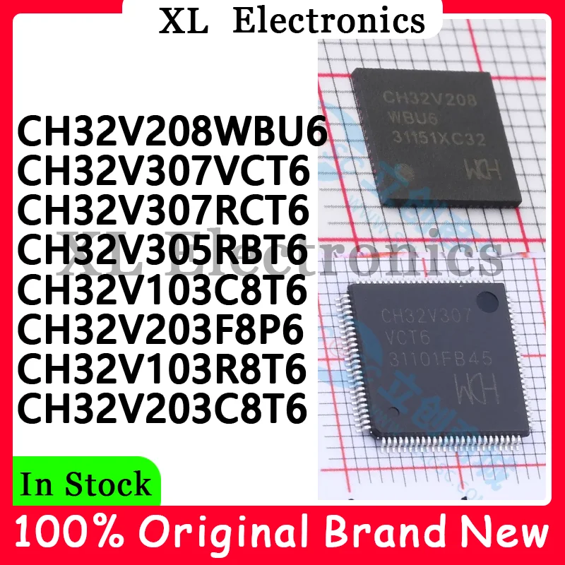 ch32v103c8t6-ch32v103r8t6-ch32v203c8t6-ch32v203f8p6-ch32v208wbu6-ch32v305rbt6-ch32v307rct6-ch32v307vct6-Новый-оригинальный