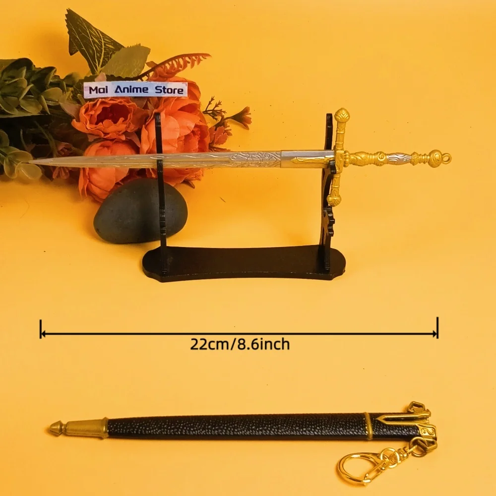 8.6in أنيمي Elden كاتانا Lordsworn السيف الأصلي الساموراي صابر المعادن الصلب النينجا شفرة سكين الحجم الحقيقي اليابانية كاتانا لعبة هدية #4
