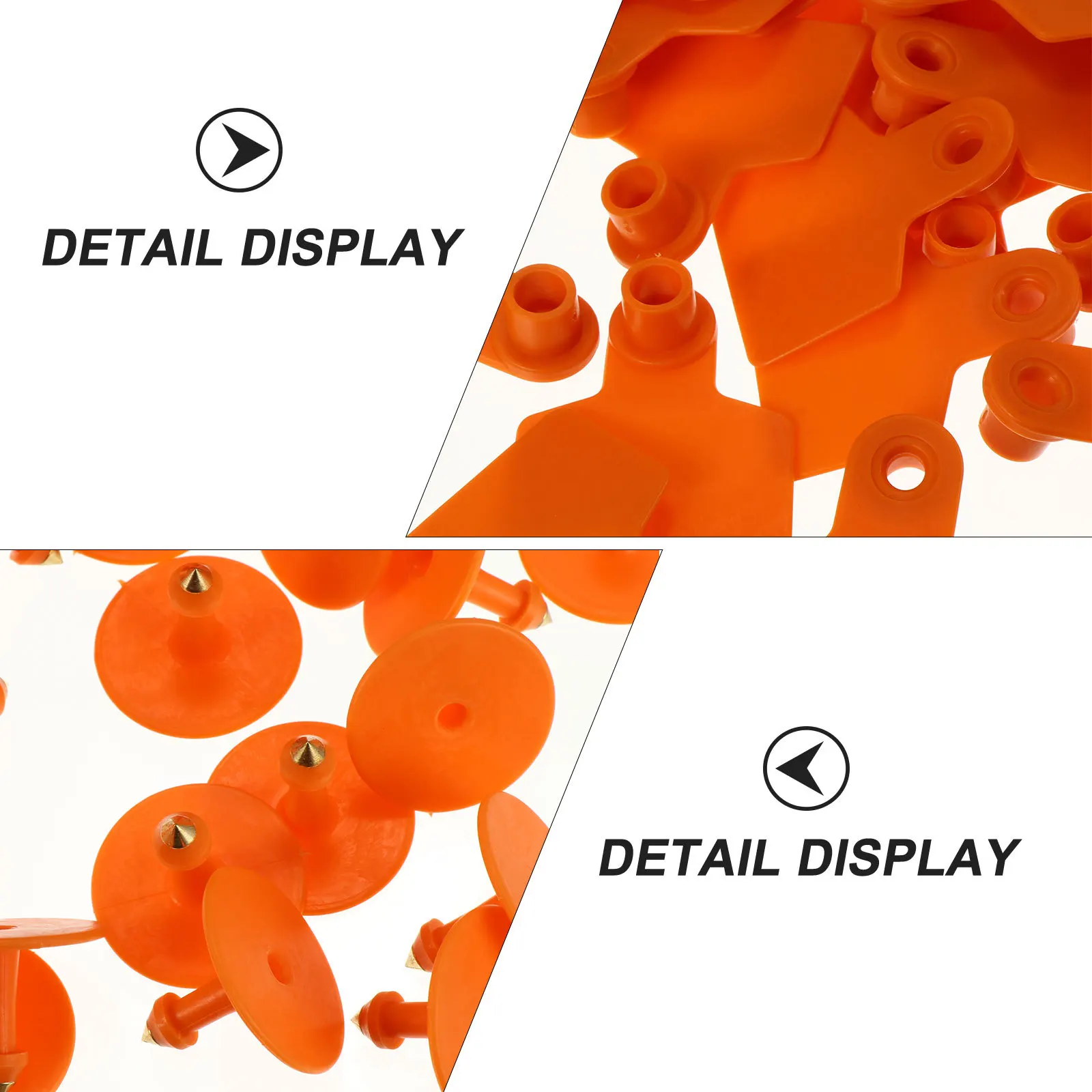 100Pcs Durable Tpu Pig Ear Tags Environmental Protection Safety Practical Easy to Use Heat Resistant Cold Resistant Not Easy to