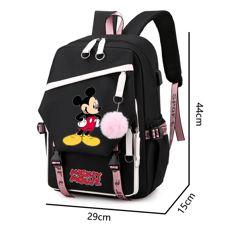 Anime Mickey Mouse Backpack Student Teenager Back To School Mochilas for Girl Boy Cartoon Schoolbag Women Cute Travel Rucksack