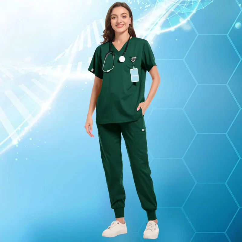 Medizinischer Operationssaal, medizinische Uniform, OP-Bekleidung, Krankenhaus-Arbeits-Bekleidungsset, medizinische Versorgung, Krankenschwester, Zahnchirurgie-Anzug, Arbeitskleidung
