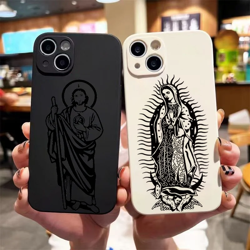 Jesus Christ Soft Phone Case for Samsung S25 S22 S24 Ultra A55 A53 A54 A52 A34 A35 A33 S20 S21 FE S23Plus A14 A13 A15 A16 Cover image 4