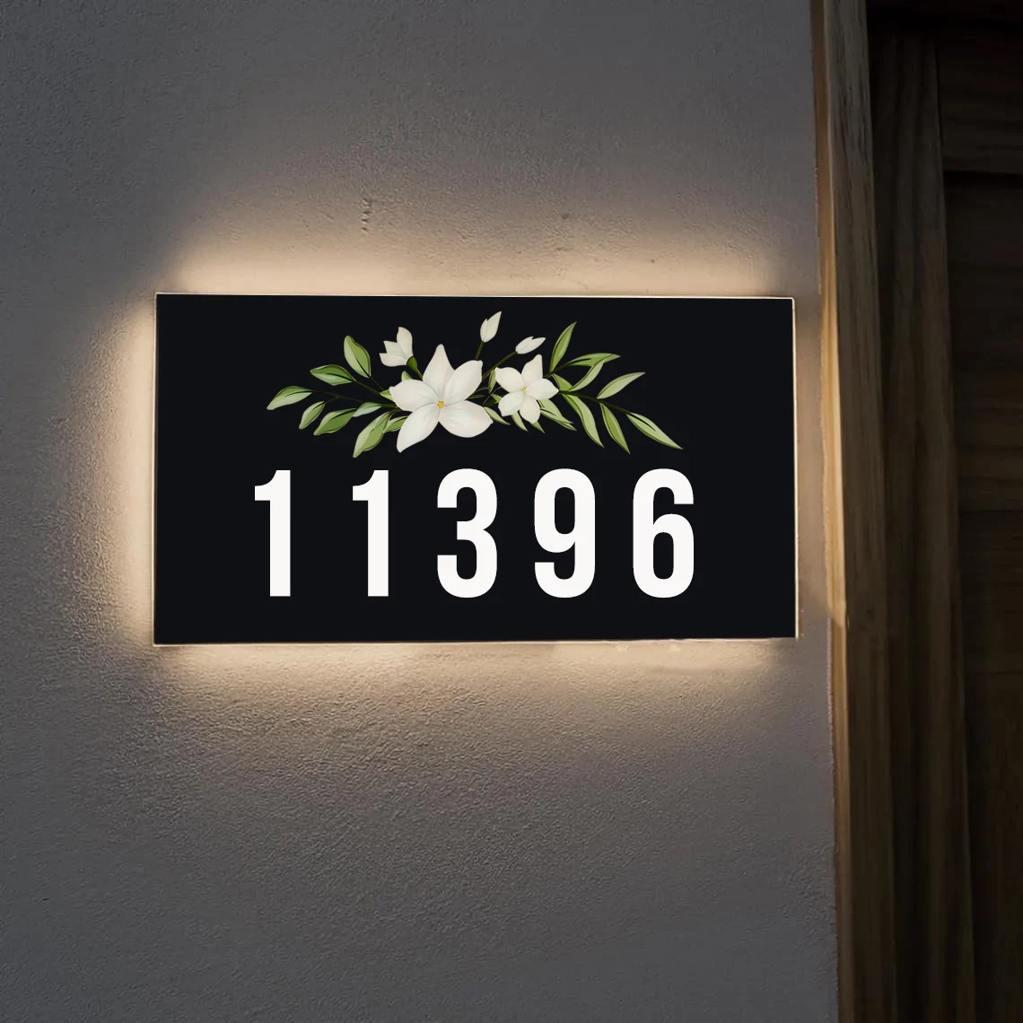 

Изготовленный на заказ знак с номером дома, табличка с подсветкой и адресом, персонализированный знак дома, новый подарок на новоселье