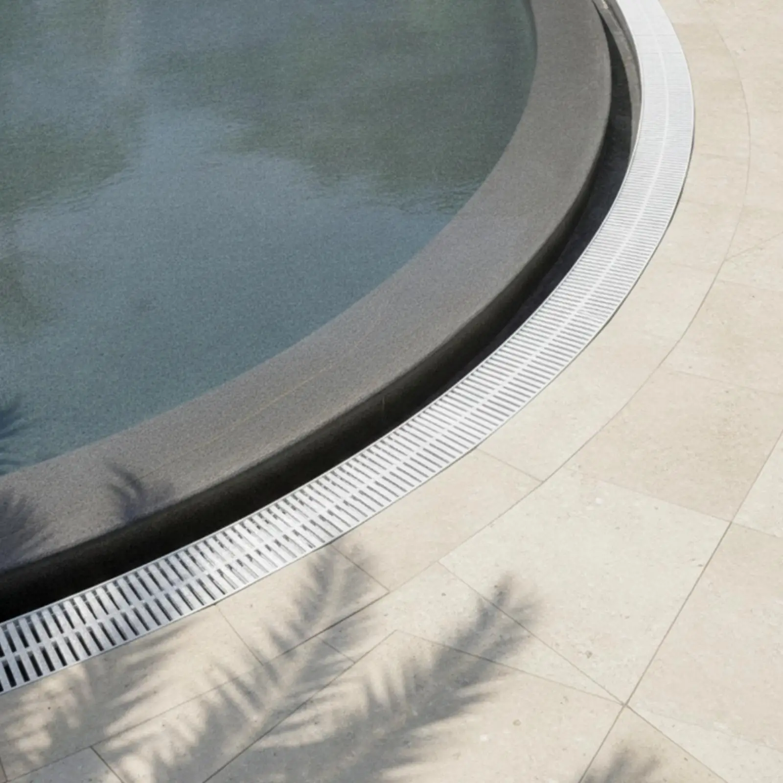 Swimming Pool Grate Drain Cover White PVC Slotted Overflow Grate I Shape Design for Pool Water Circulation Deck Drain