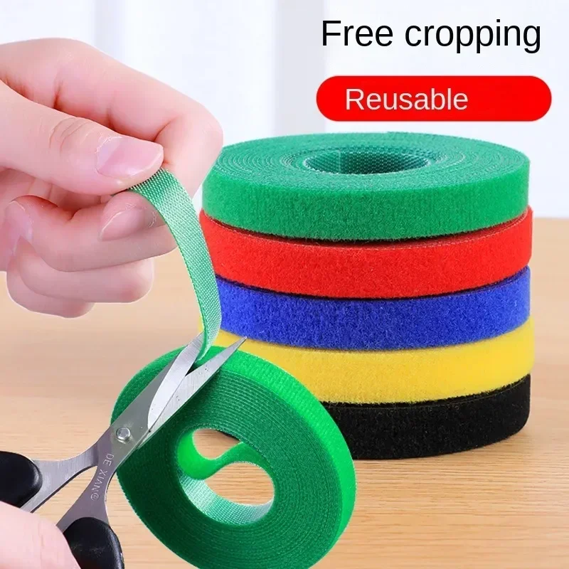 3M/Roll Reusable Data Line Protector Nylon Free Cut Ties USB Cable Organizer Winder Cable Ties Mouse Earphone Cord Cable Ties