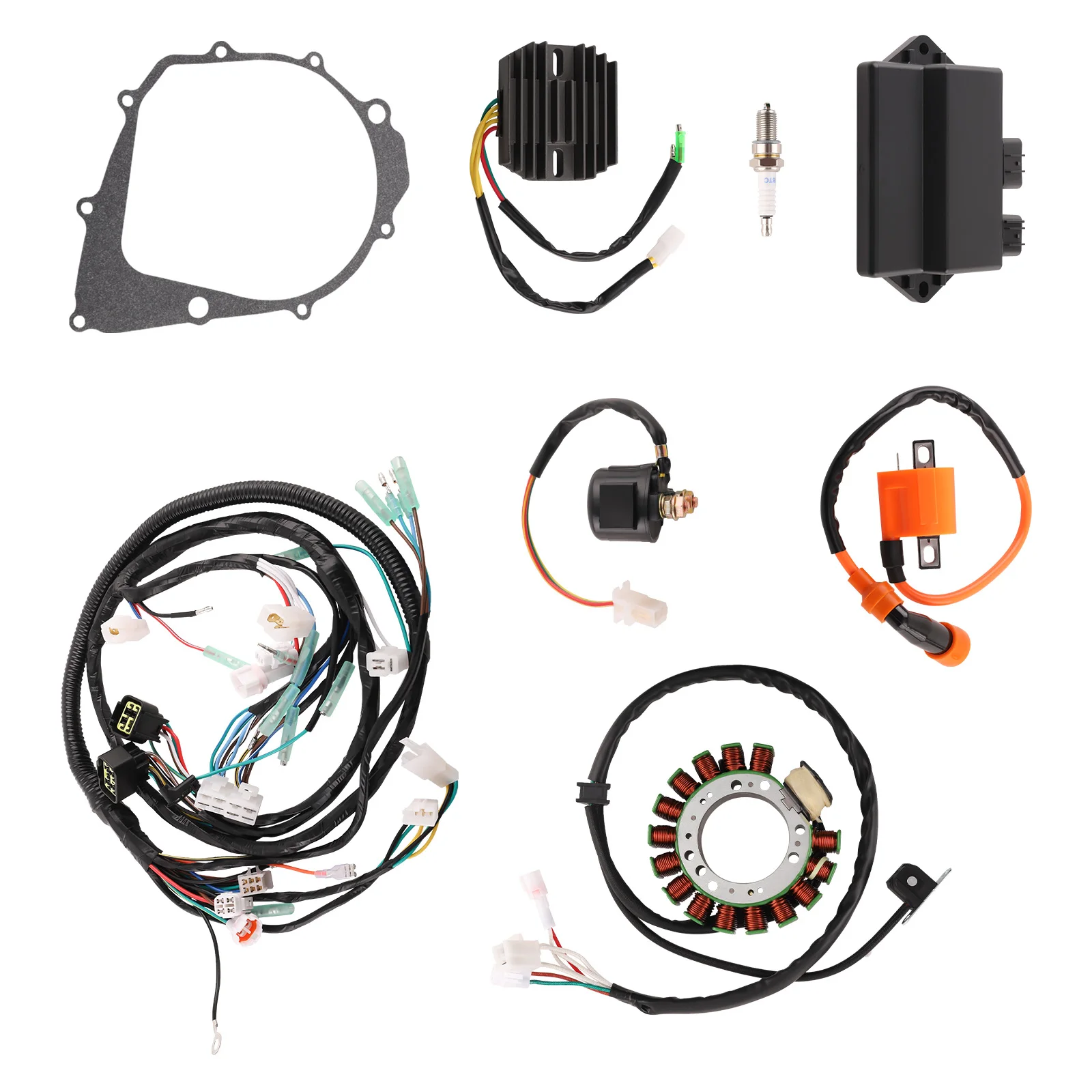 Wiring Wire Harness Stator CDI Ignition Coil Kit for Warrior 350 YFM350 1997-01