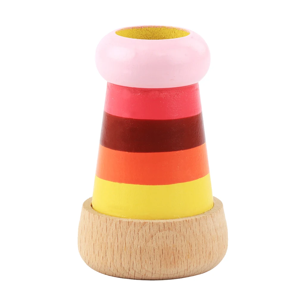 Kalejdozak Pryzmat Dziecięca Zabawka Rozwojowa Edukacyjna Drewniana Układanka Wielokolorowa Duży Rozmiar Materiał Bukowy