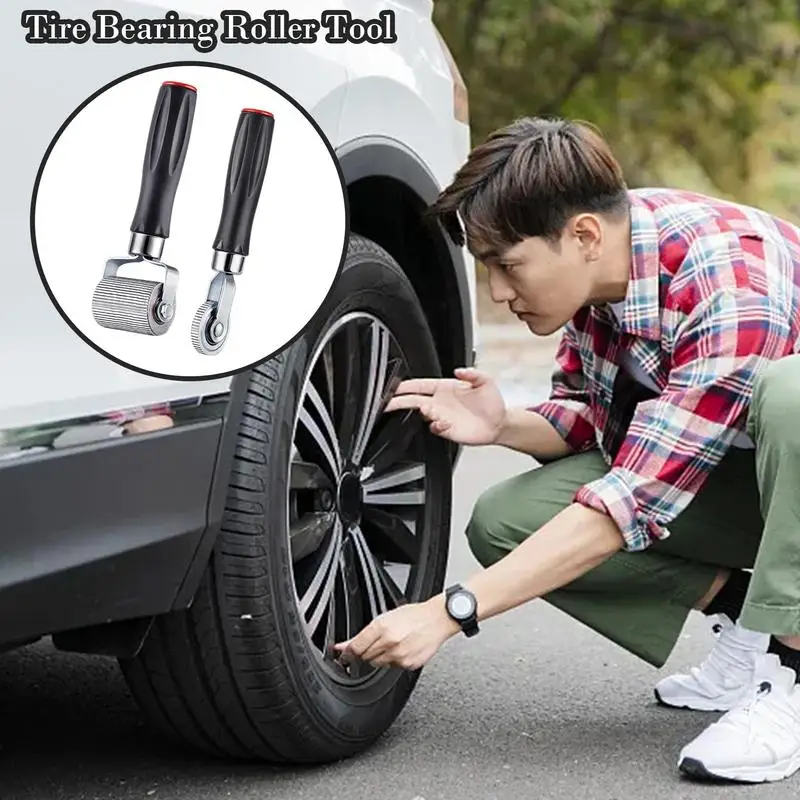 

Tire Patch Rollers Auto Tyre Repair Patch Roller Scraper Thickened Rugged Design Tire Repairing Tool For SUVs Mini Cars Trucks